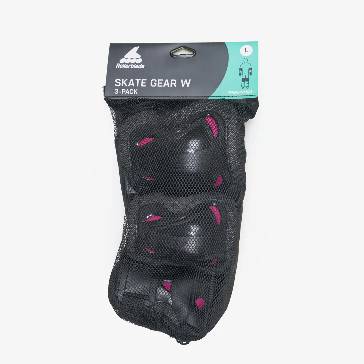 Rollerblade Skate Gear Pad Set - Black/Raspberry - Image 4