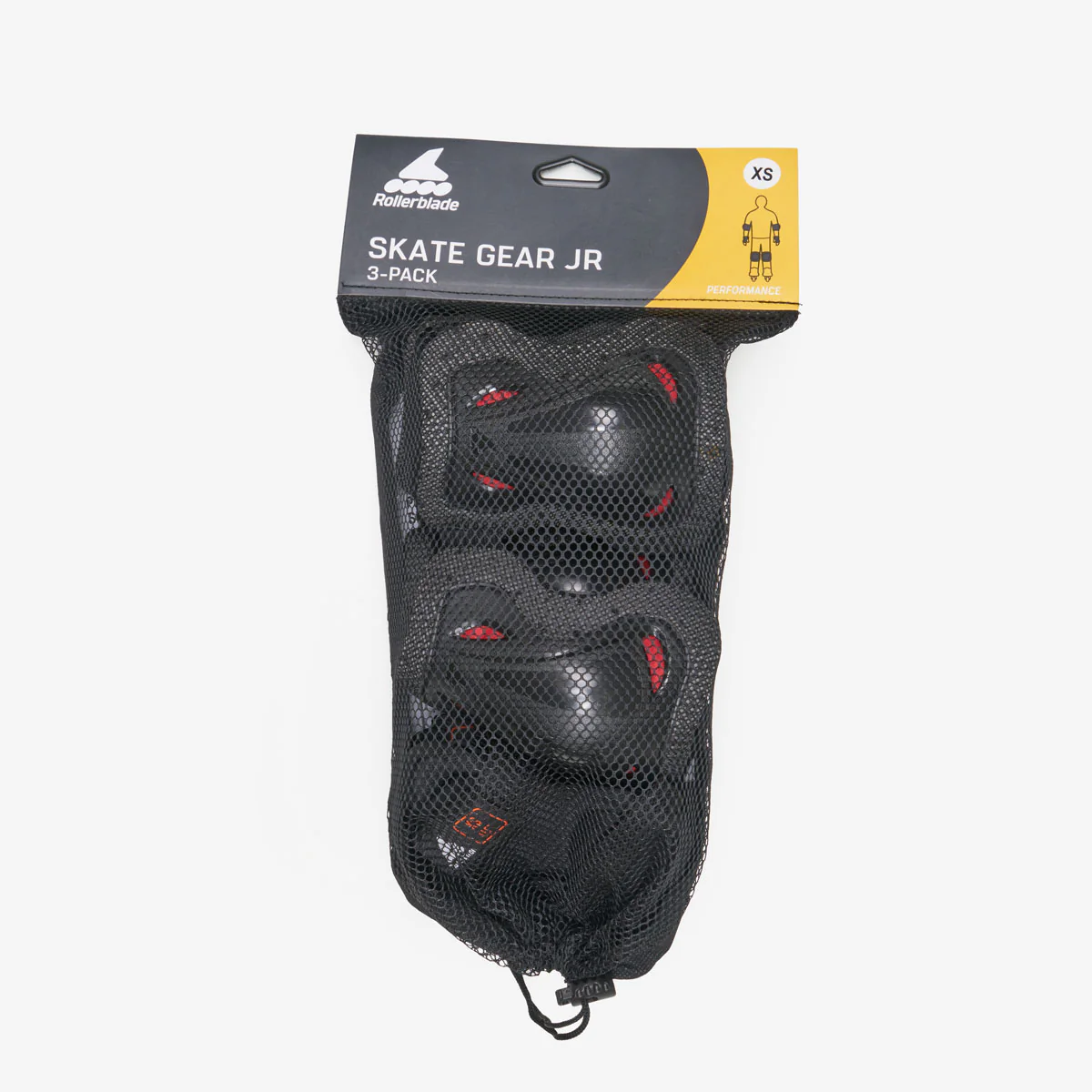 Rollerblade 'Skate Gear' Kids Pad Set - Black & Red - Image 4
