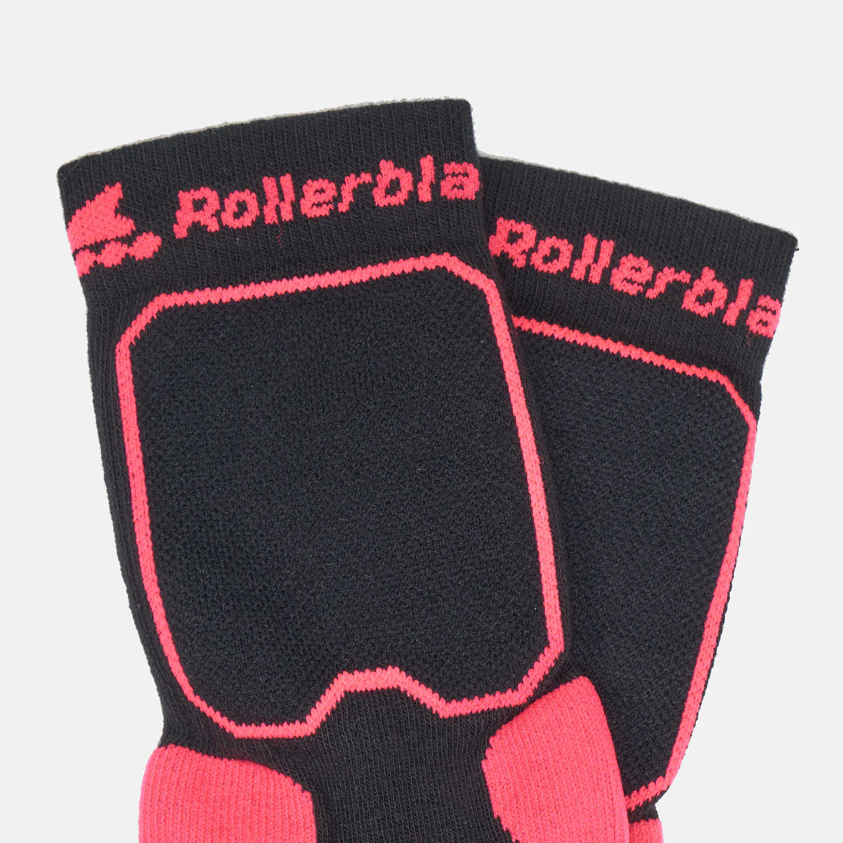 Rollerblade Skating Socks  - Black / Salmon - Image 2