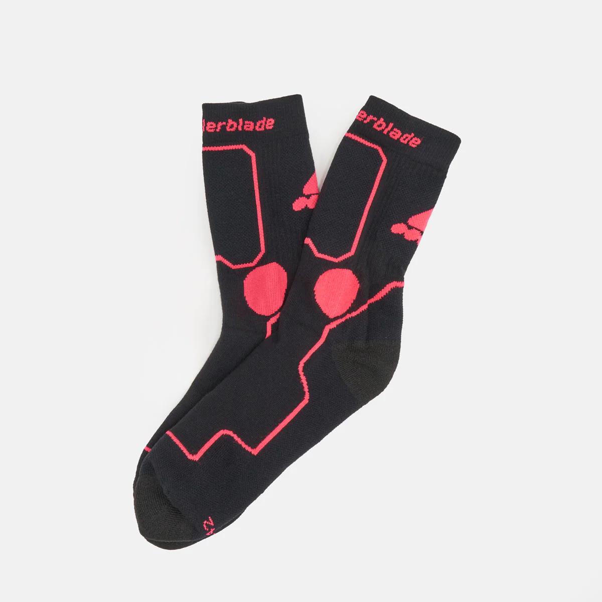 Rollerblade Skating Socks  - Black / Salmon - Image 3
