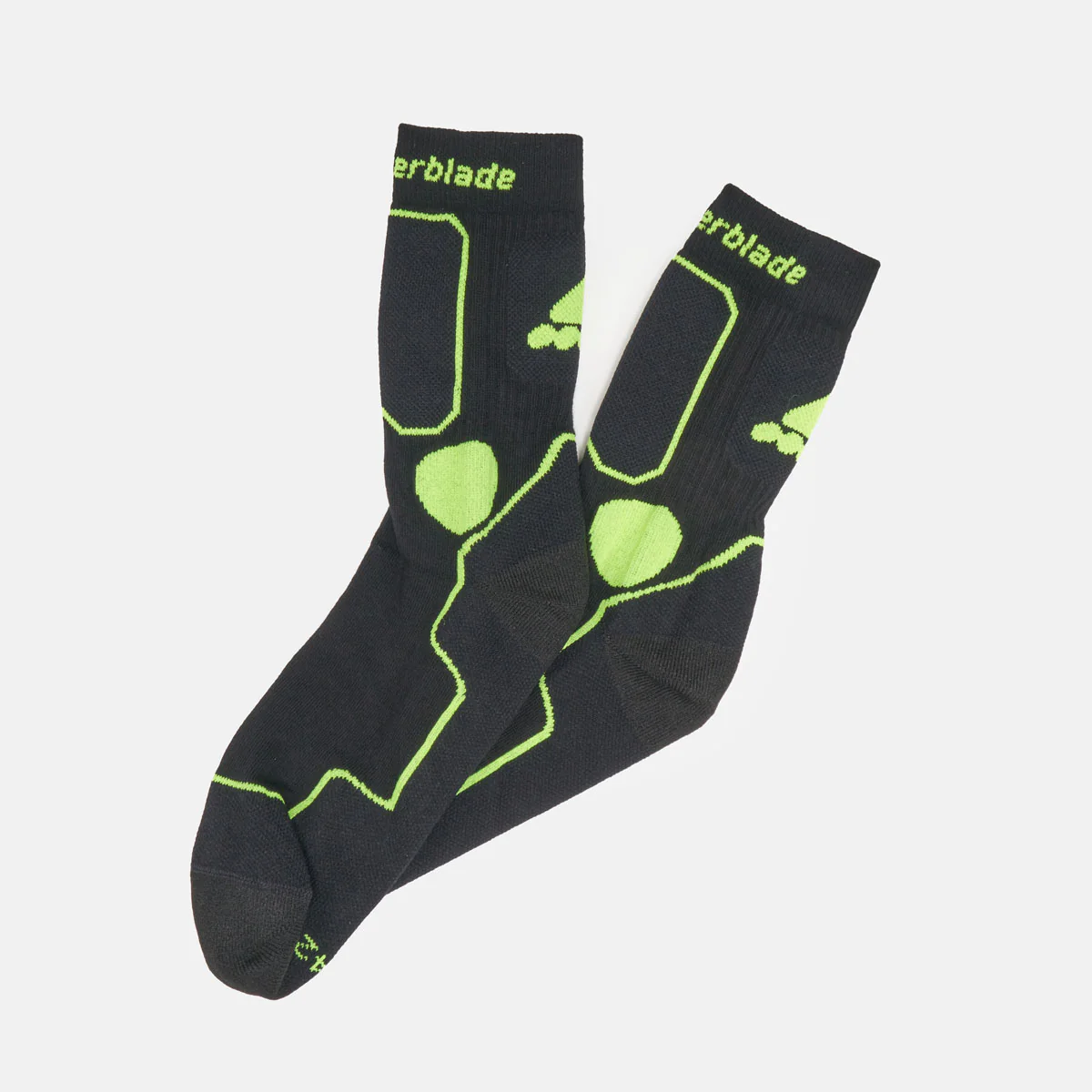 Rollerblade Skating Socks - Black / Green - Image 2