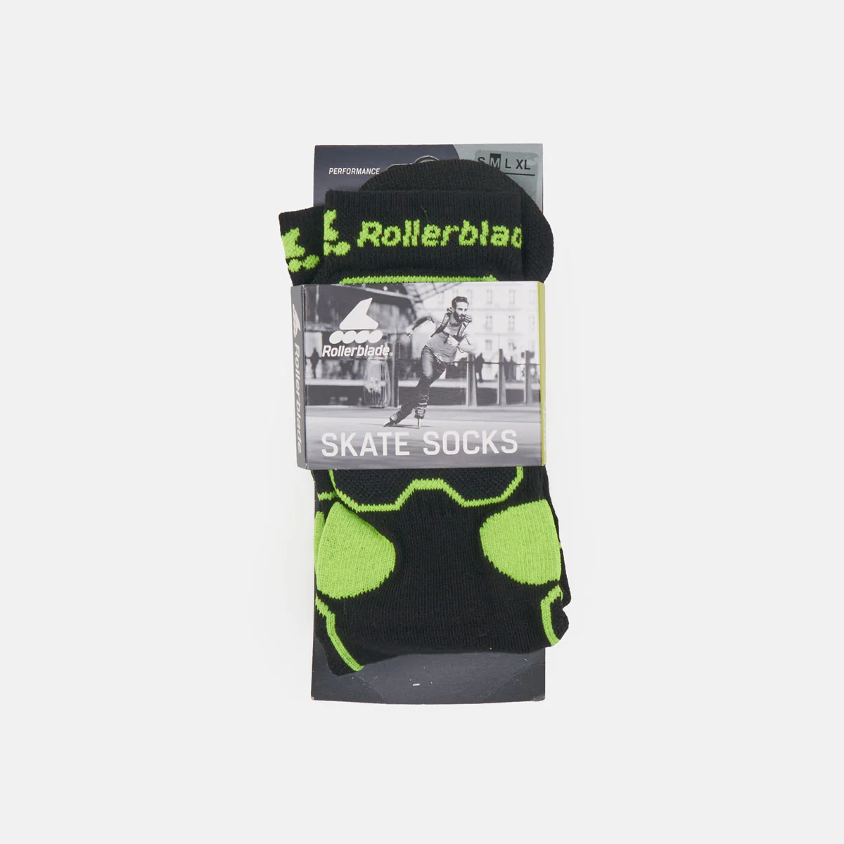 Rollerblade Skating Socks - Black / Green - Image 4