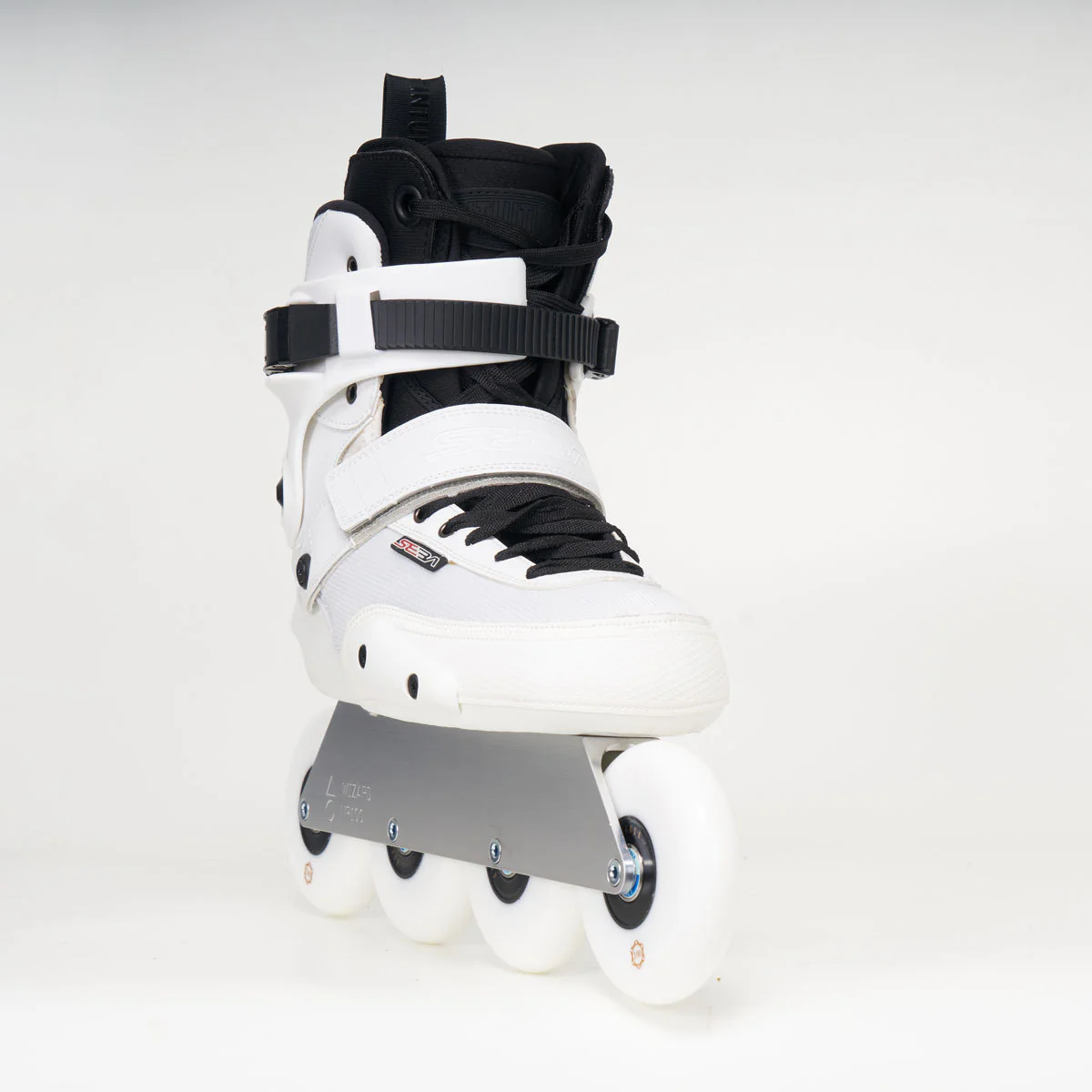 Seba CJ2 Prime White X Wizard NR Frame X Intuition Liner X Revolver Wheels - Loco Custom Skates - Image 2