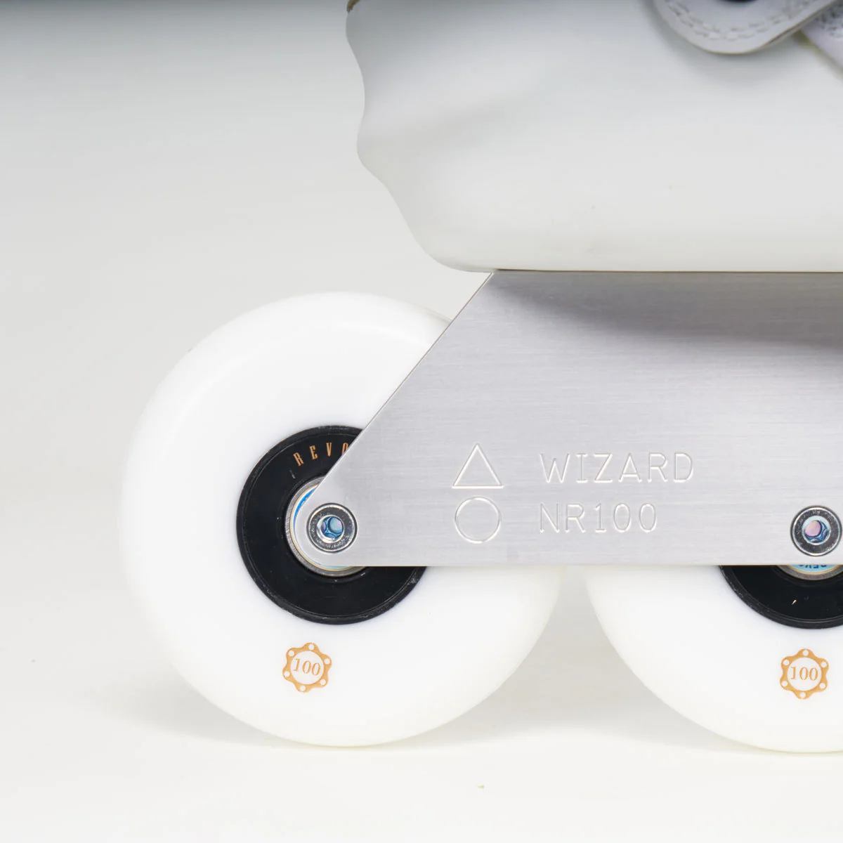 Seba CJ2 Prime White X Wizard NR Frame X Intuition Liner X Revolver Wheels - Loco Custom Skates - Image 3