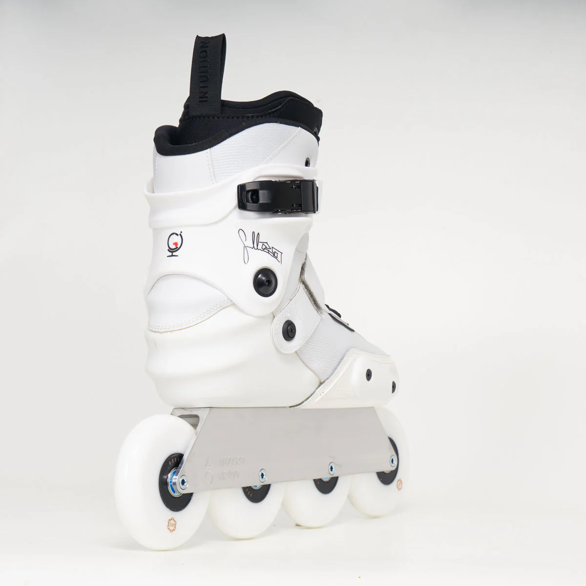 Seba CJ2 Prime White X Wizard NR Frame X Intuition Liner X Revolver Wheels - Loco Custom Skates - Image 4