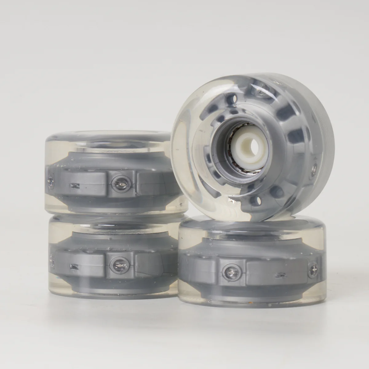 SFR LED Light Up 58mm/82a Wheels - Grey - Image 3