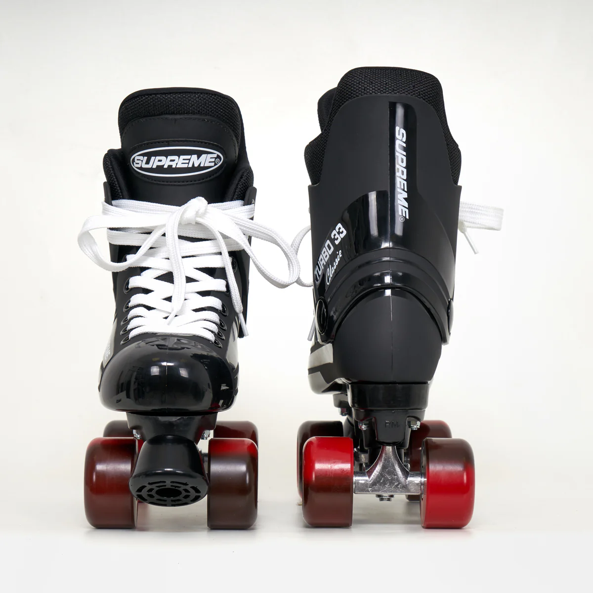 Supreme Turbo 33 Roller Skates + SIMS Wheels | BLACK - Image 4