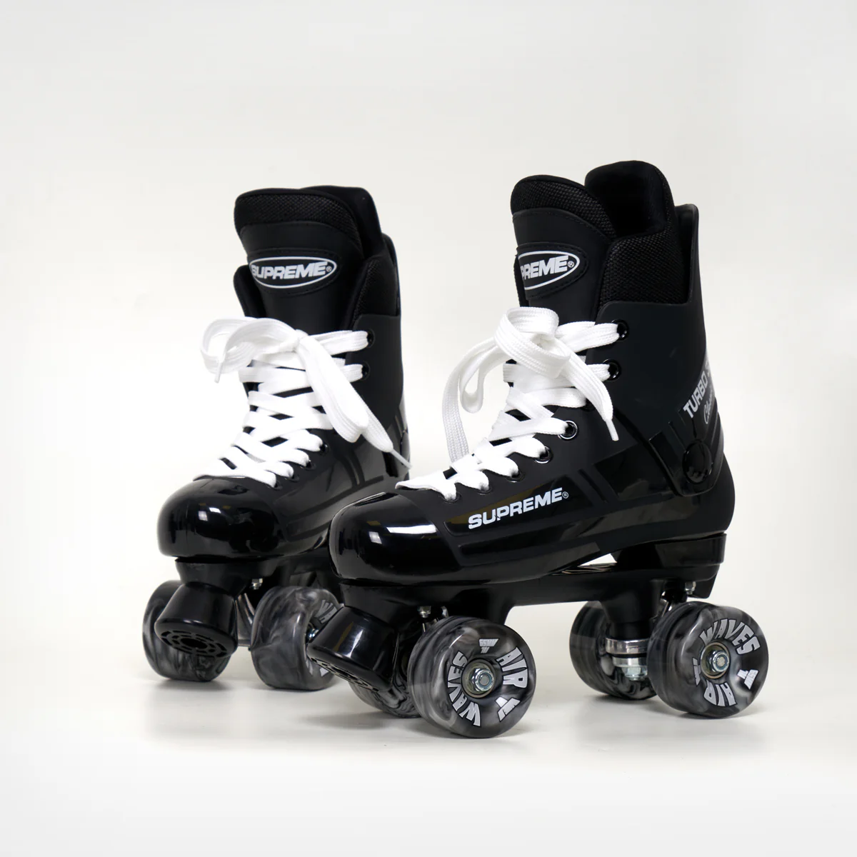 Supreme Turbo 33 Roller Skates + AIRWAVES Wheels | BLACK - Image 5