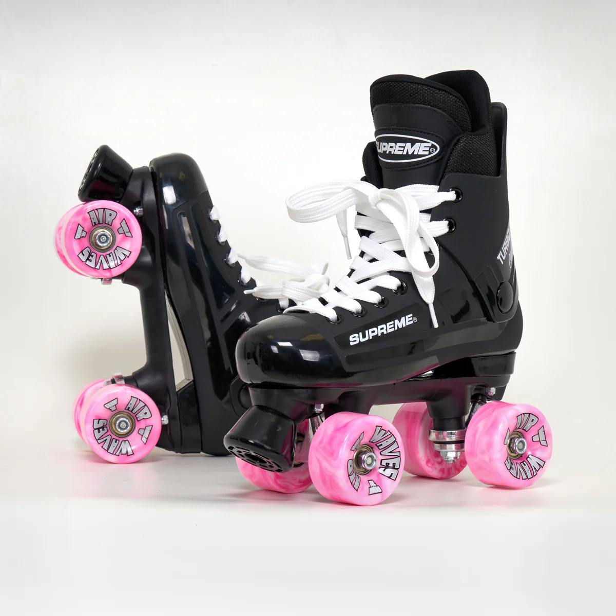 Supreme Turbo 33 Roller Skates + AIRWAVES Wheels | BLACK - Image 7