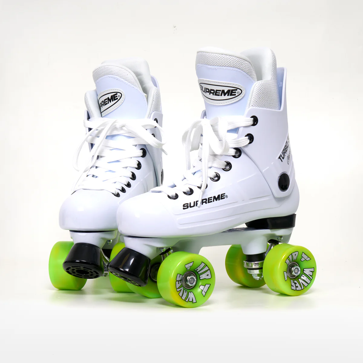 Supreme Turbo 33 Roller Skates + AIRWAVES Wheels | WHITE - Image 3