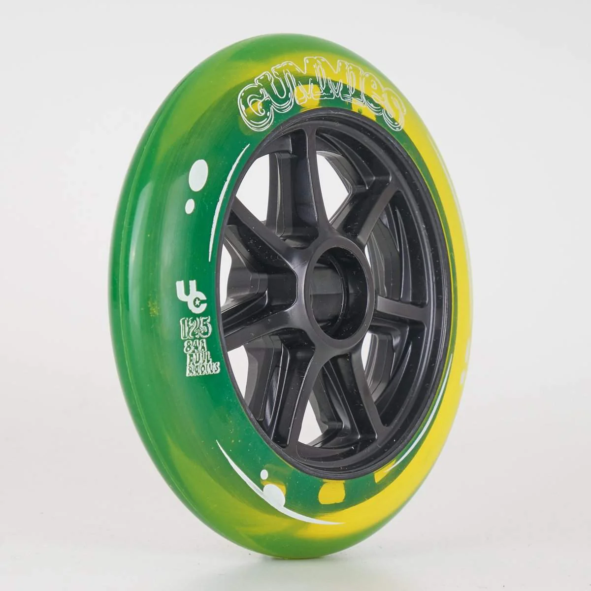 Undercover Gummies Wheels 125mm 84a - Yellow - Sold Individually