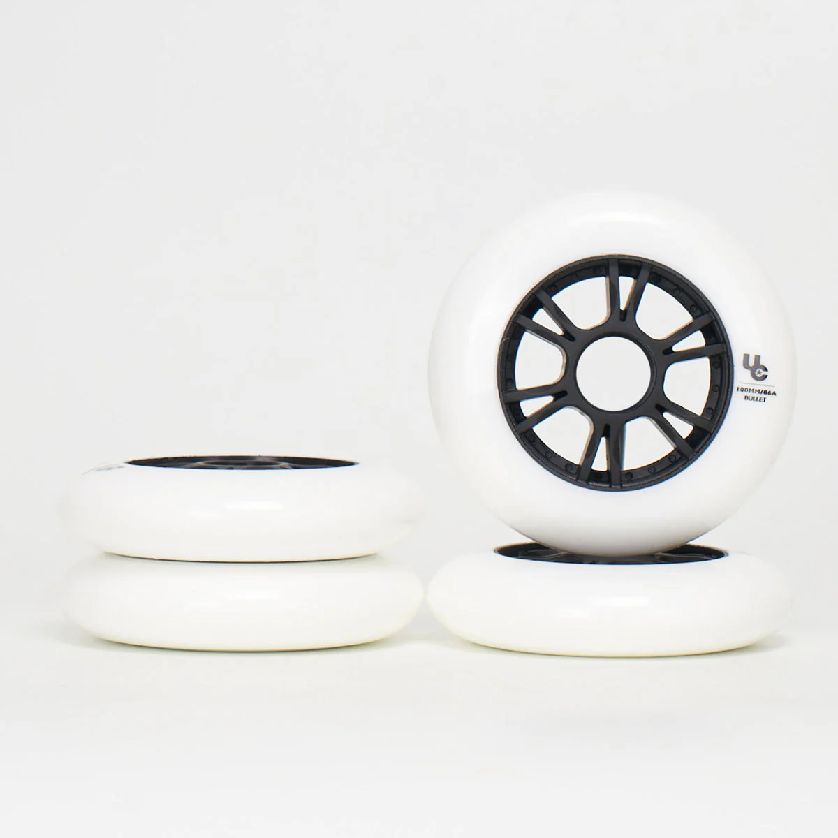 Undercover Team Wheels 100mm 86a - White (4 pack)