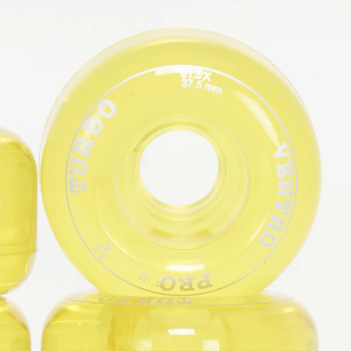 Ventro Pro Roller Skate Wheels - Clear Yellow (8-Set) - Image 4